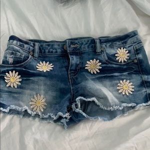 Cute Floral Jean Shorts